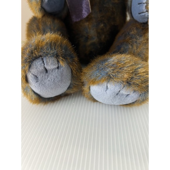 Ty Classic BRODERICK Teddy Bear Brown/Blue Plush Animal 15" 1999 - Picture 5 of 11